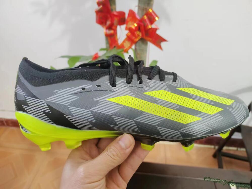 Adidas X Crazyfast.1 FG Low-Tops Football Boots - Black/White/Yellow