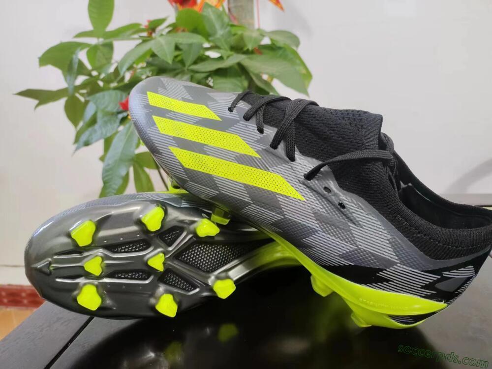 Adidas X Crazyfast.1 FG Low-Tops Football Boots - Black/White/Yellow