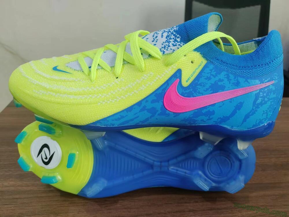 Nike Phantom Luna Elite FG Low-Tops Football Boots - Yellow/Blue/Pink