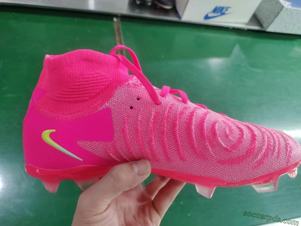 Nike Phantom Luna Elite NU FG High-Tops Football Boots - Pink/Yellow/Jade