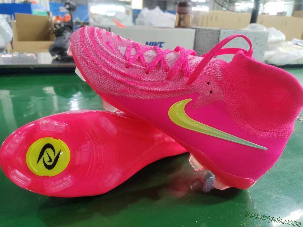 Nike Phantom Luna Elite NU FG High-Tops Football Boots - Pink/Yellow/Jade