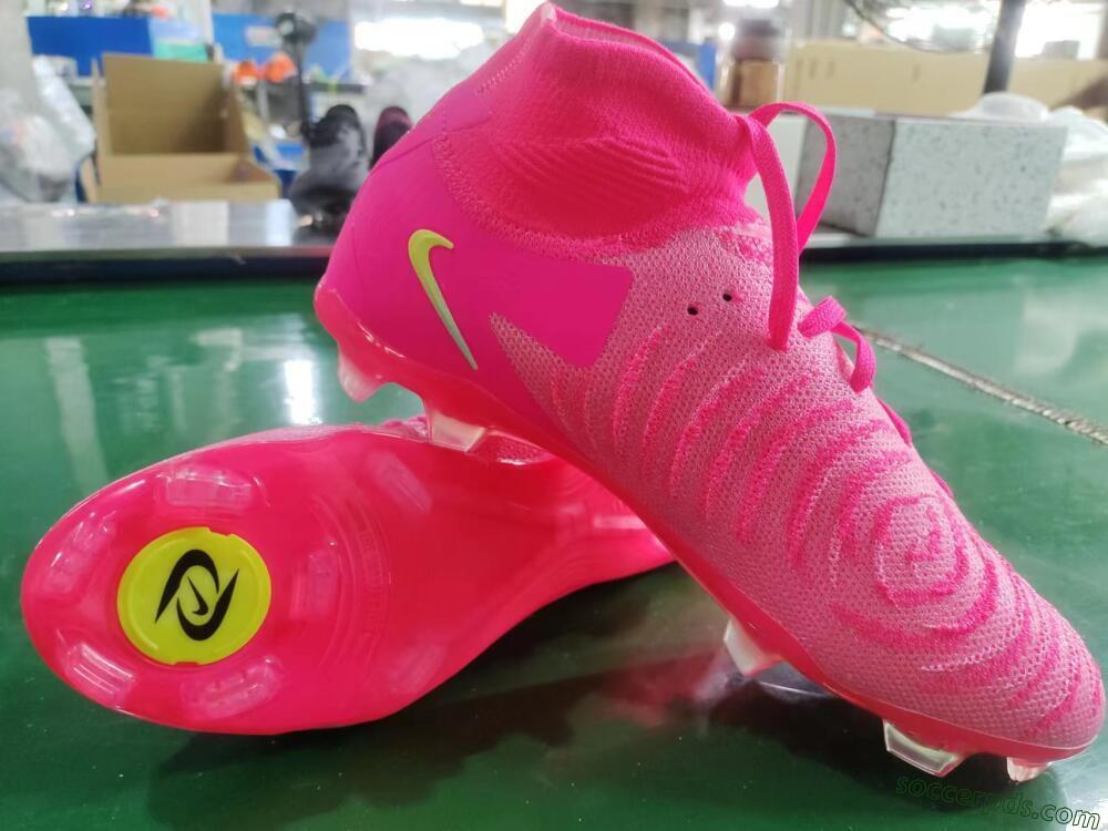 Nike Phantom Luna Elite NU FG High-Tops Football Boots - Pink/Yellow/Jade