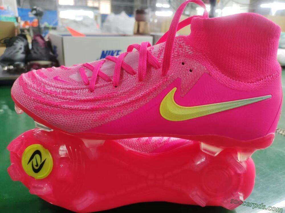 Nike Phantom Luna Elite NU FG High-Tops Football Boots - Pink/Yellow/Jade