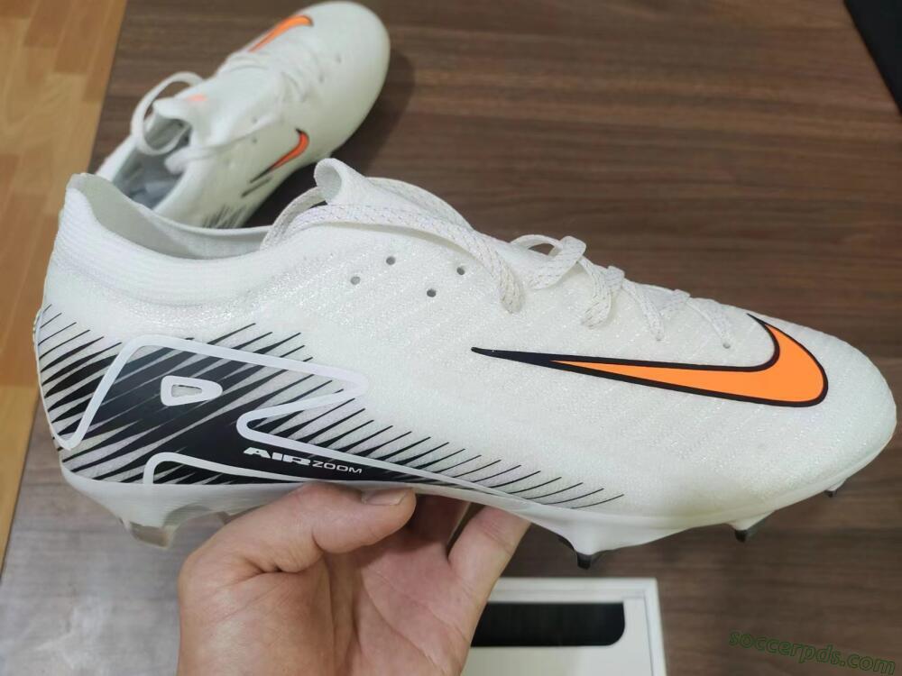 Nike Air Zoom Mercurial Vapor 16 Elite FG Low-Tops Football Boots - White/Orange/Black