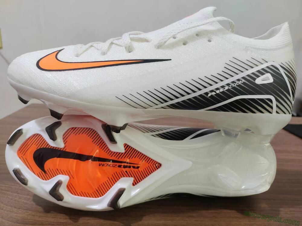 Nike Air Zoom Mercurial Vapor 16 Elite FG Low-Tops Football Boots - White/Orange/Black