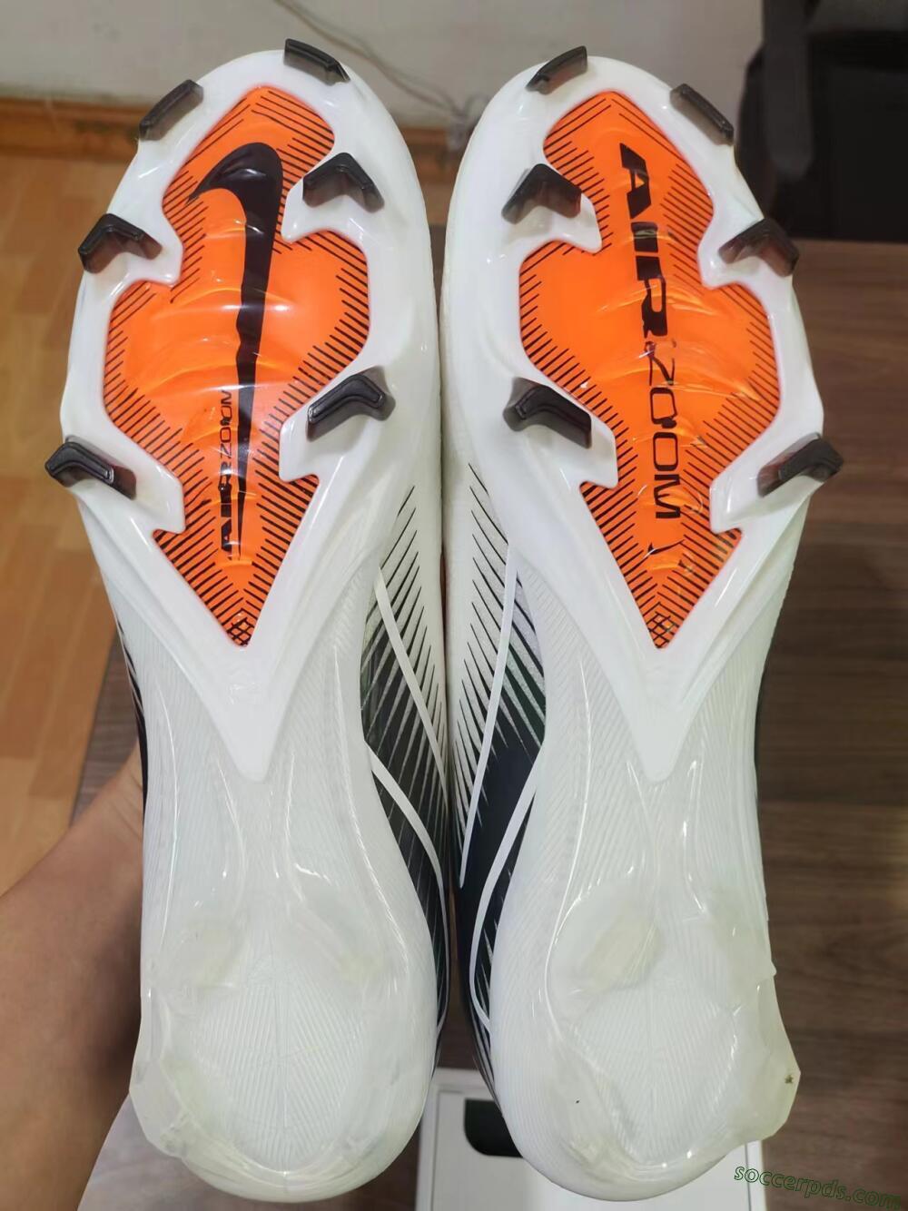 Nike Air Zoom Mercurial Vapor 16 Elite FG Low-Tops Football Boots - White/Orange/Black