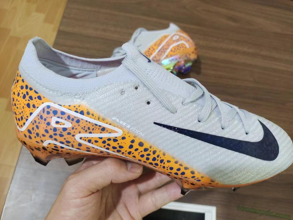 Nike Air Zoom Mercurial Vapor 16 Elite FG Low-Tops Football Boots - Grey/Black/Leopard