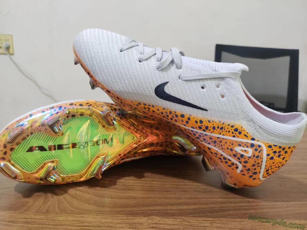 Nike Air Zoom Mercurial Vapor 16 Elite FG Low-Tops Football Boots - Grey/Black/Leopard