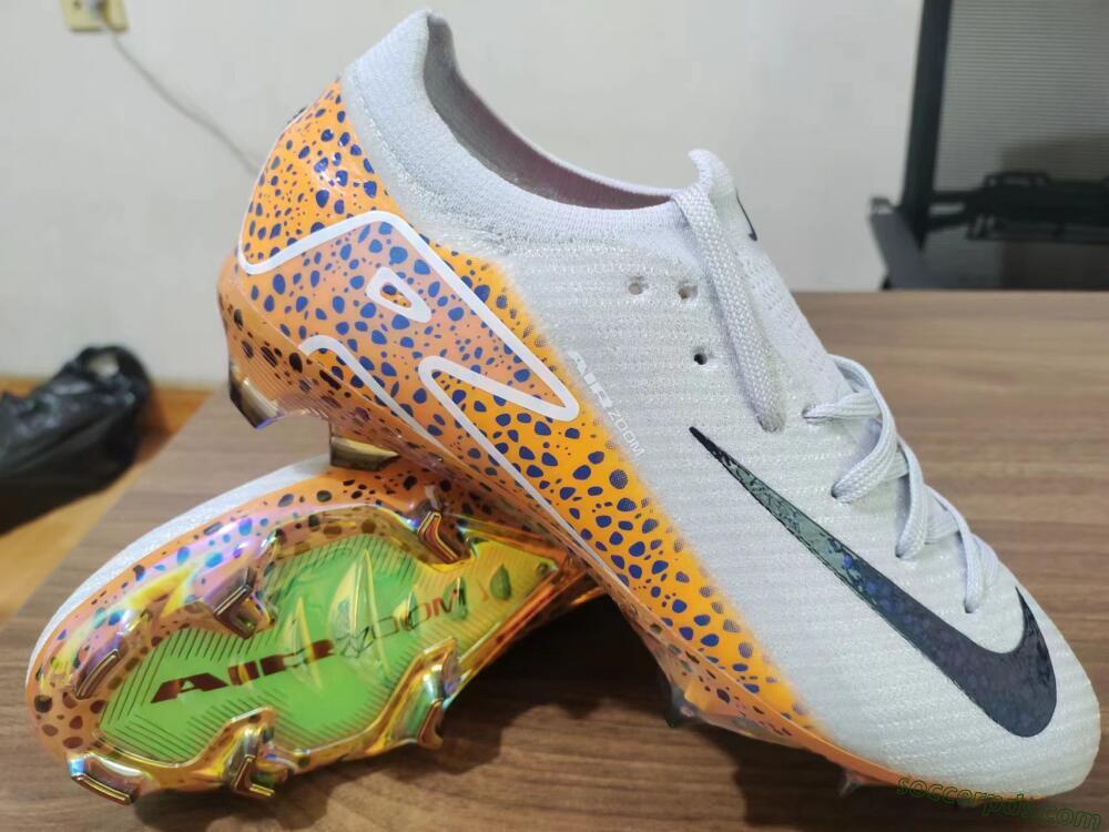 Nike Air Zoom Mercurial Vapor 16 Elite FG Low-Tops Football Boots - Grey/Black/Leopard