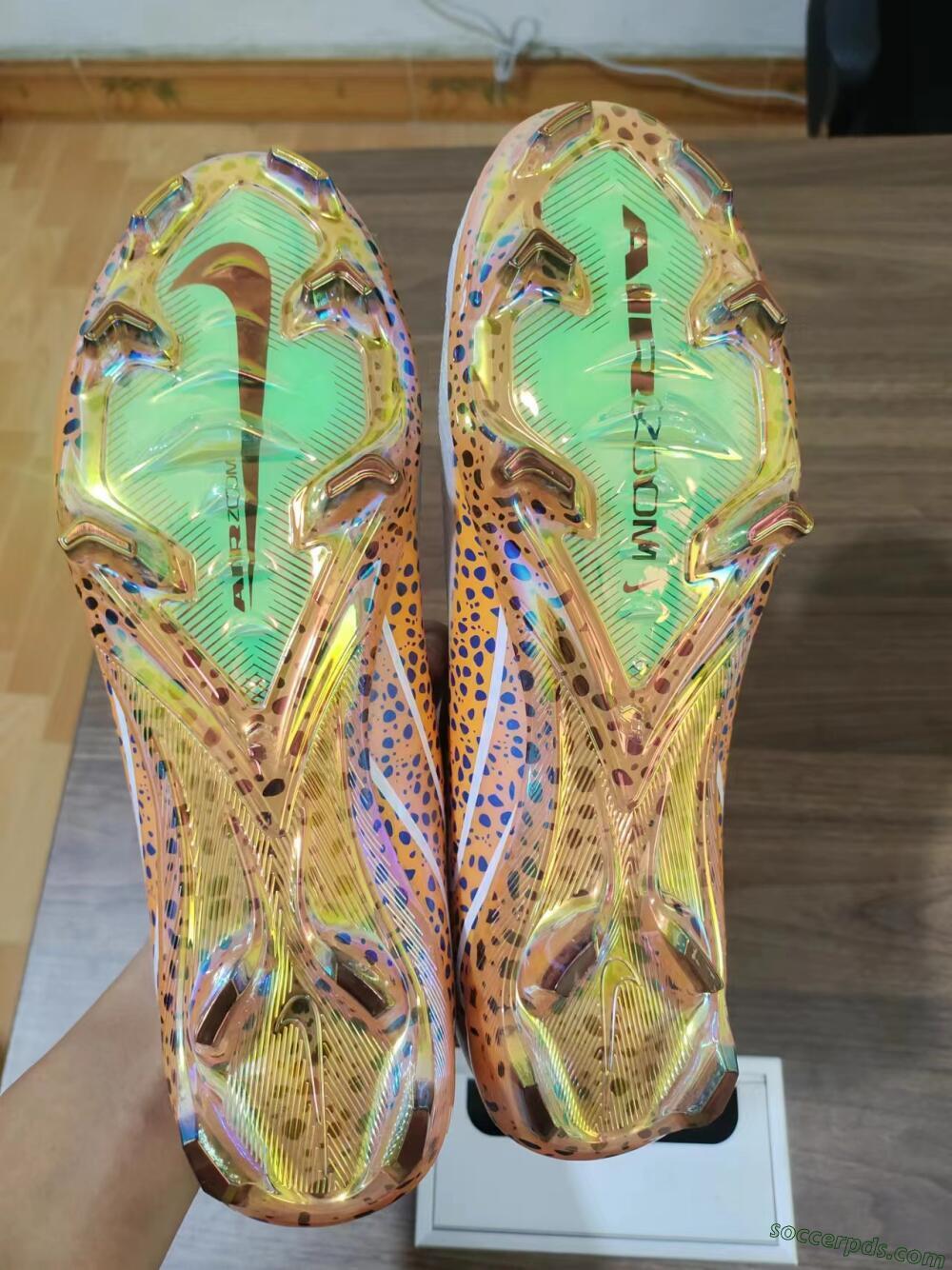 Nike Air Zoom Mercurial Vapor 16 Elite FG Low-Tops Football Boots - Grey/Black/Leopard