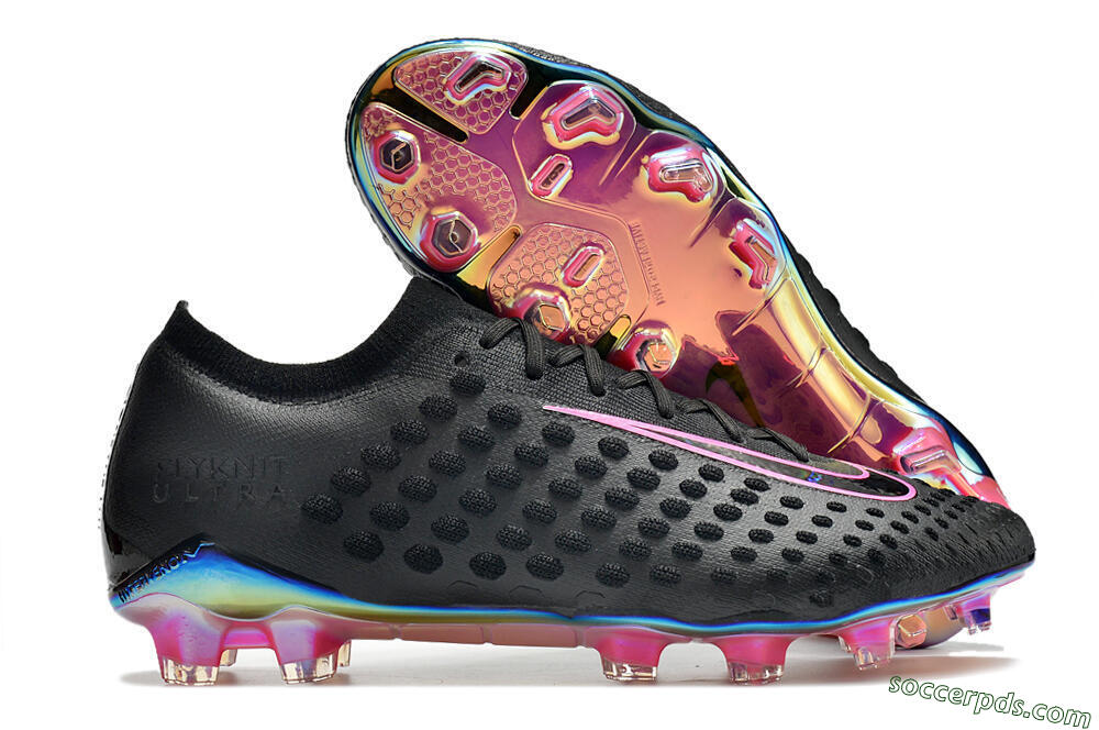 Nike Phantom Ultra Venom FG Low-Tops Football Boots - Black/Pink 1