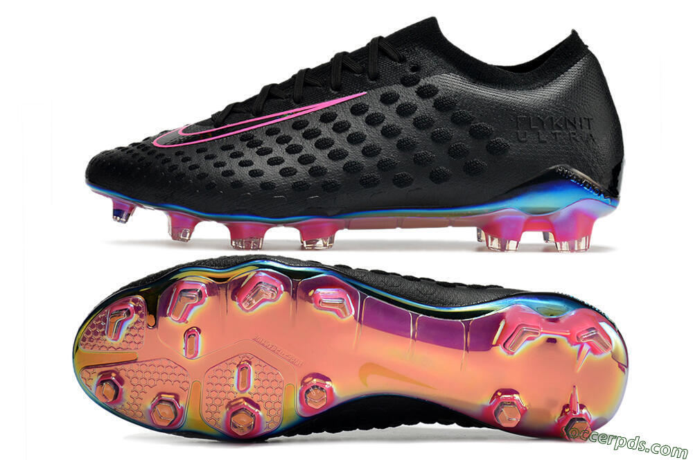 Nike Phantom Ultra Venom FG Low-Tops Football Boots - Black/Pink 0