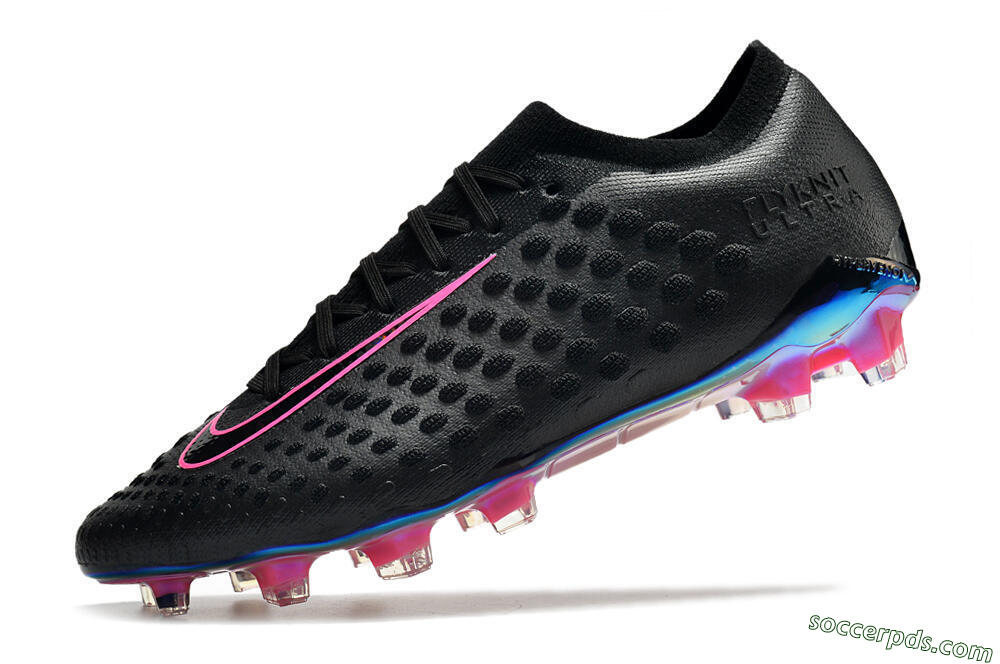 Nike Phantom Ultra Venom FG Low-Tops Football Boots - Black/Pink 5