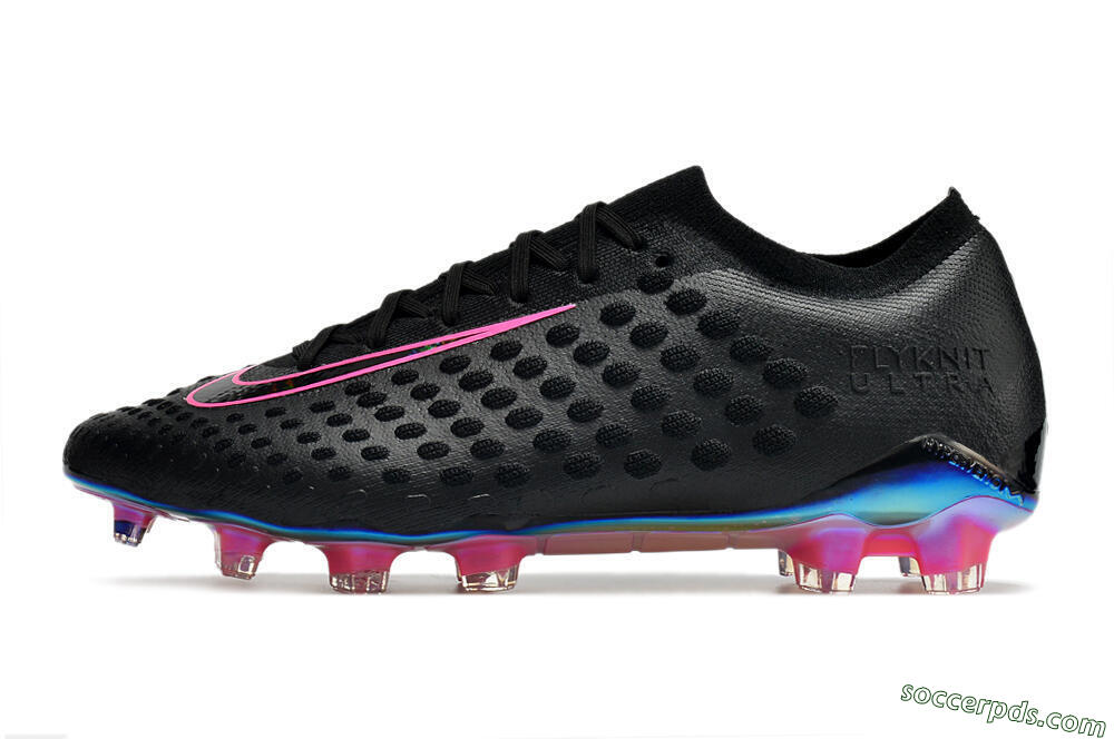 Nike Phantom Ultra Venom FG Low-Tops Football Boots - Black/Pink 2