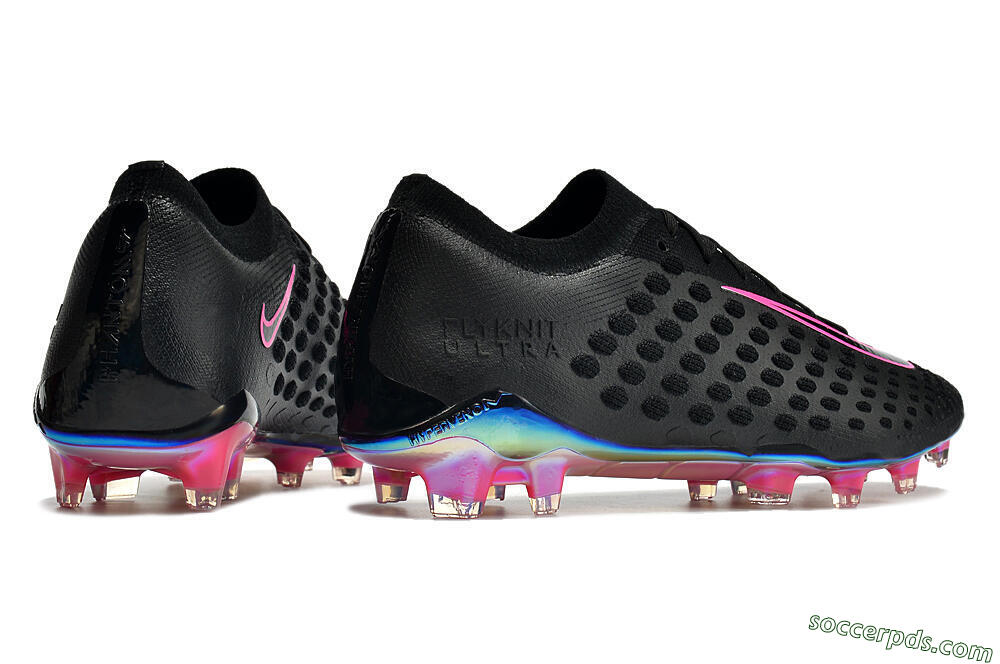 Nike Phantom Ultra Venom FG Low-Tops Football Boots - Black/Pink 6