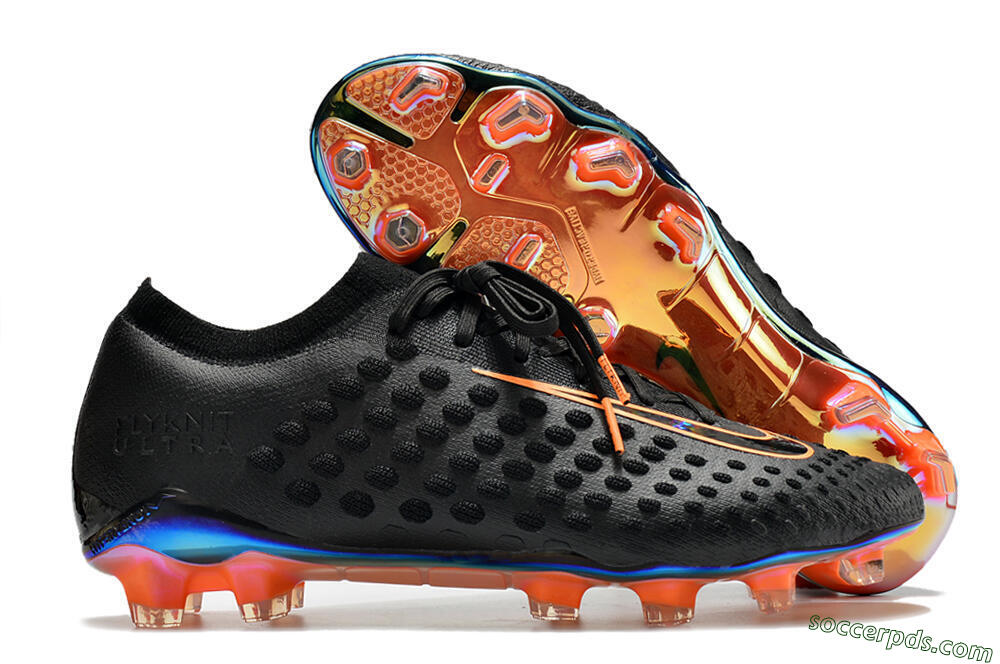 Nike Phantom Ultra Venom FG Low-Tops Football Boots - Black/Orange 1
