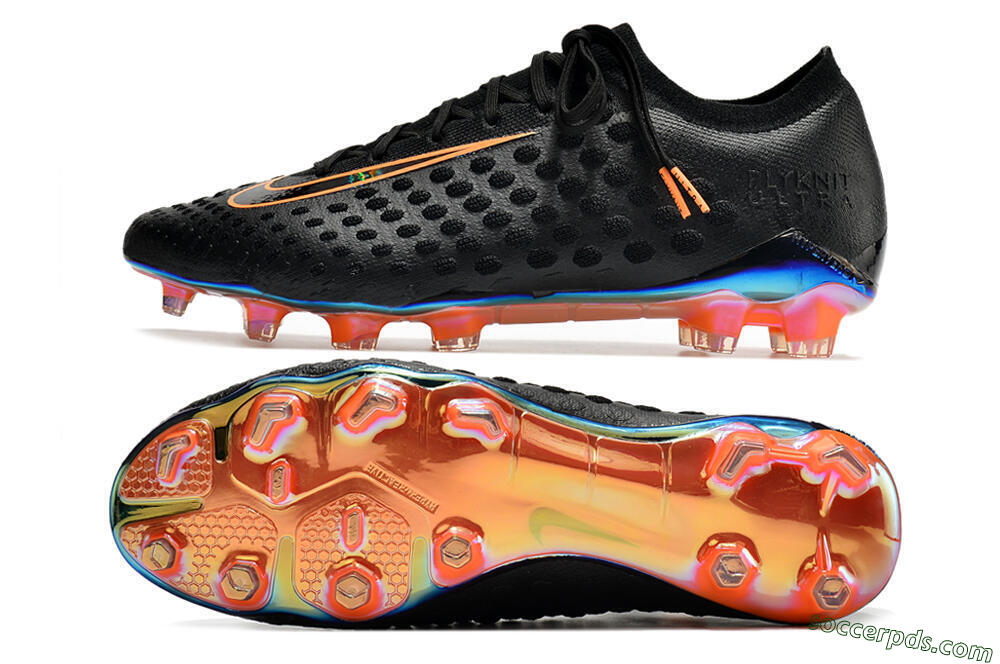Nike Phantom Ultra Venom FG Low-Tops Football Boots - Black/Orange 0