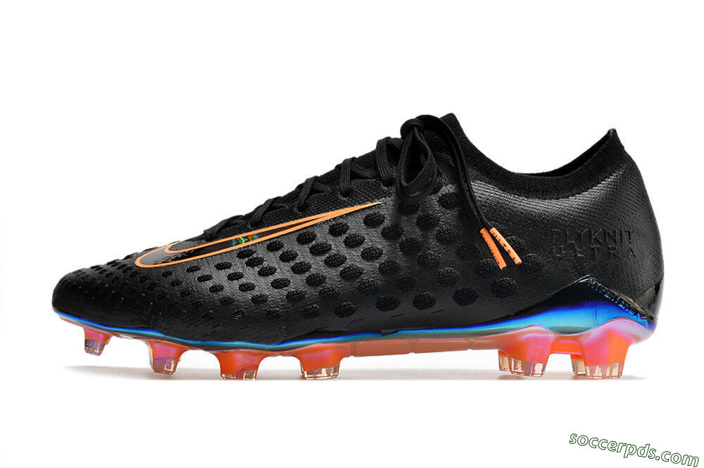Nike Phantom Ultra Venom FG Low-Tops Football Boots - Black/Orange 2