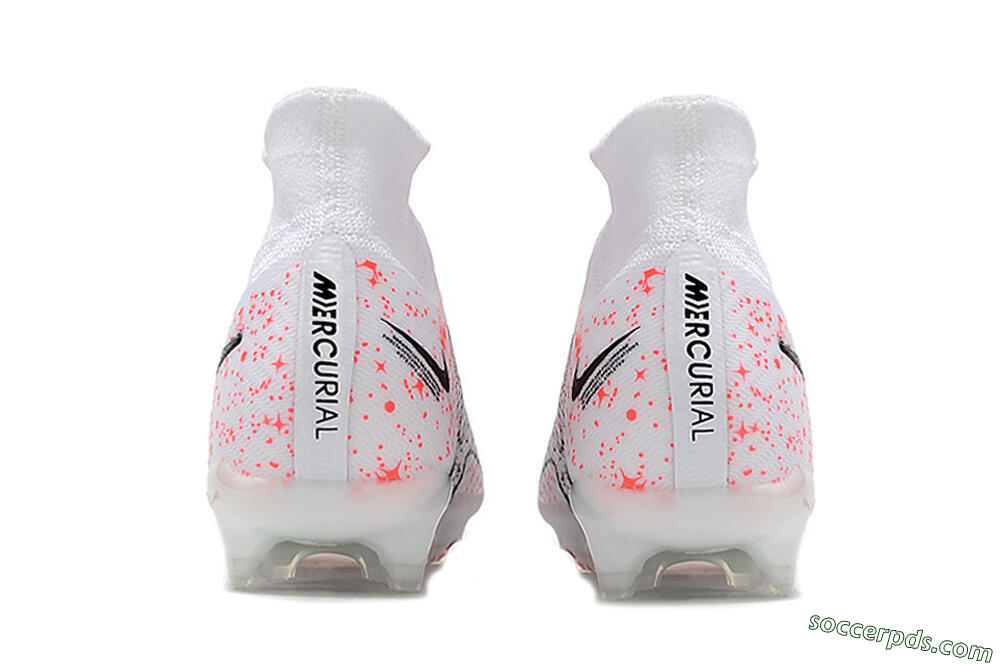 Nike Air Zoom Mercurial Superfly 9 Elite FG High-Tops Football Boots - White/Pink/Black 6