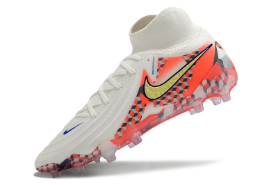 Nike Phantom Luna Elite AG High-Tops Football Boots - White/Red/Yellow