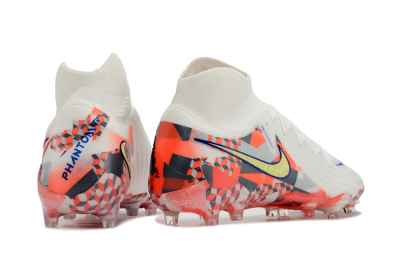 Nike Phantom Luna Elite AG High-Tops Football Boots - White/Red/Yellow