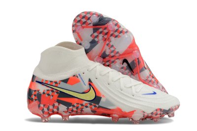 Nike Phantom Luna Elite AG High-Tops Football Boots - White/Red/Yellow