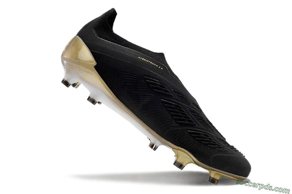 Adidas Predator Accuracy+ FG Low-Tops Football Boots - Black/White/Gold 4