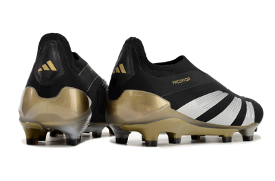 Adidas Predator Accuracy+ FG Low-Tops Football Boots - Black/White/Gold