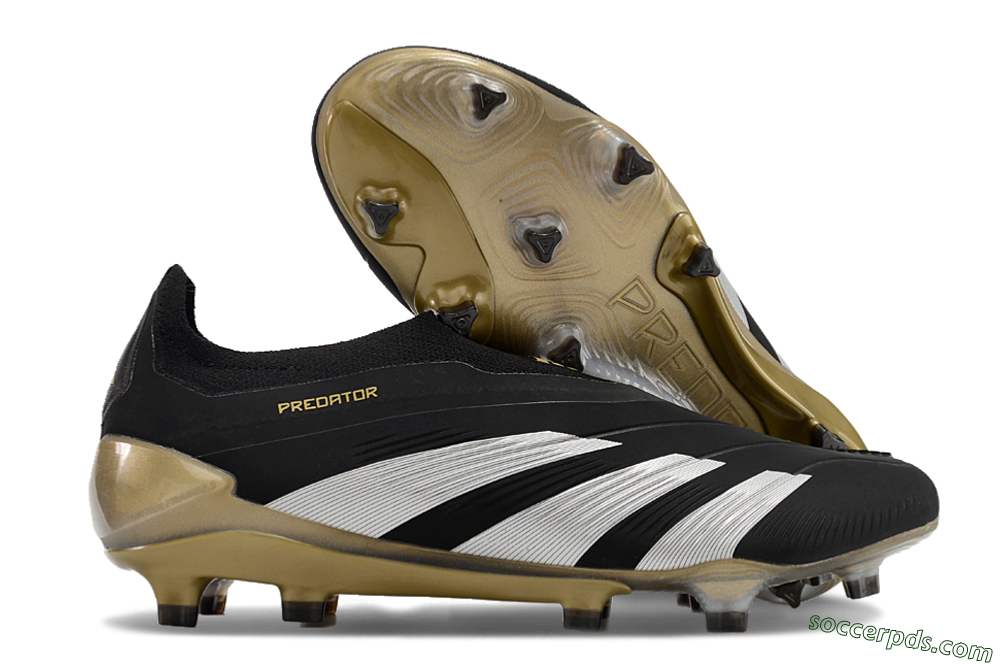 Adidas Predator Accuracy+ FG Low-Tops Football Boots - Black/White/Gold 1