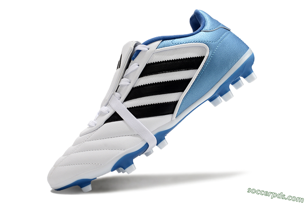 Adidas Copa Gloro 2024 FG Low-Tops Football Boots - White/Black/Blue 5