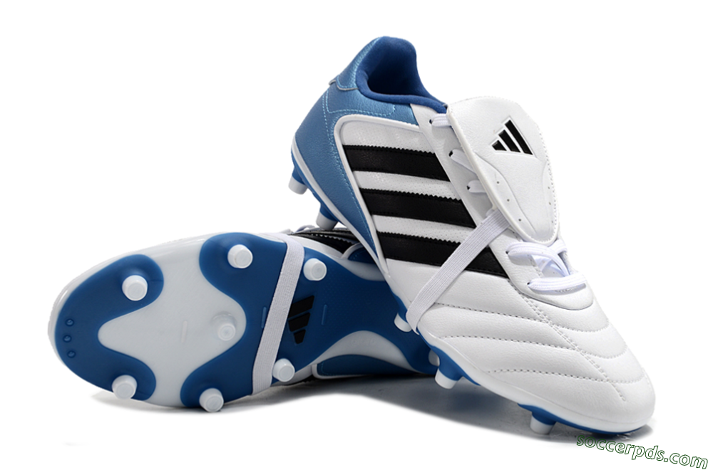 Adidas Copa Gloro 2024 FG Low-Tops Football Boots - White/Black/Blue 3