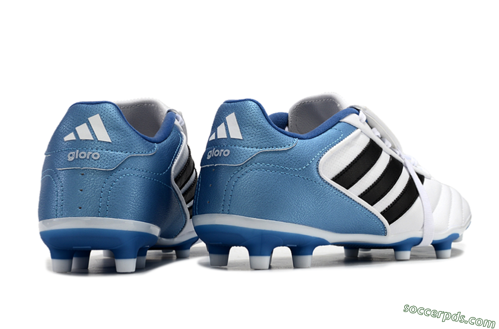 Adidas Copa Gloro 2024 FG Low-Tops Football Boots - White/Black/Blue 6