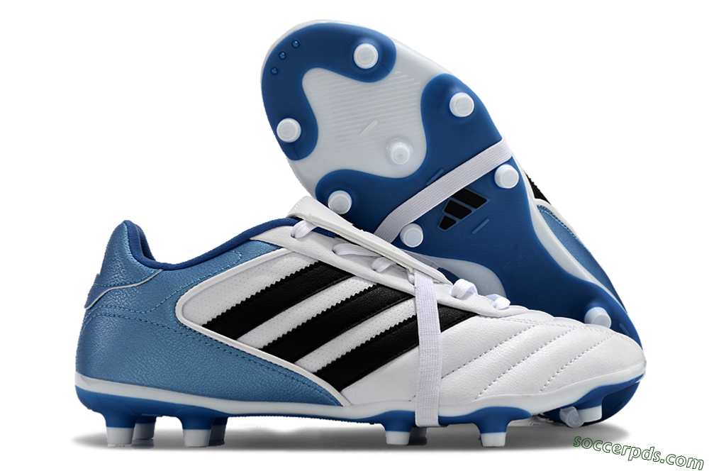 Adidas Copa Gloro 2024 FG Low-Tops Football Boots - White/Black/Blue 1