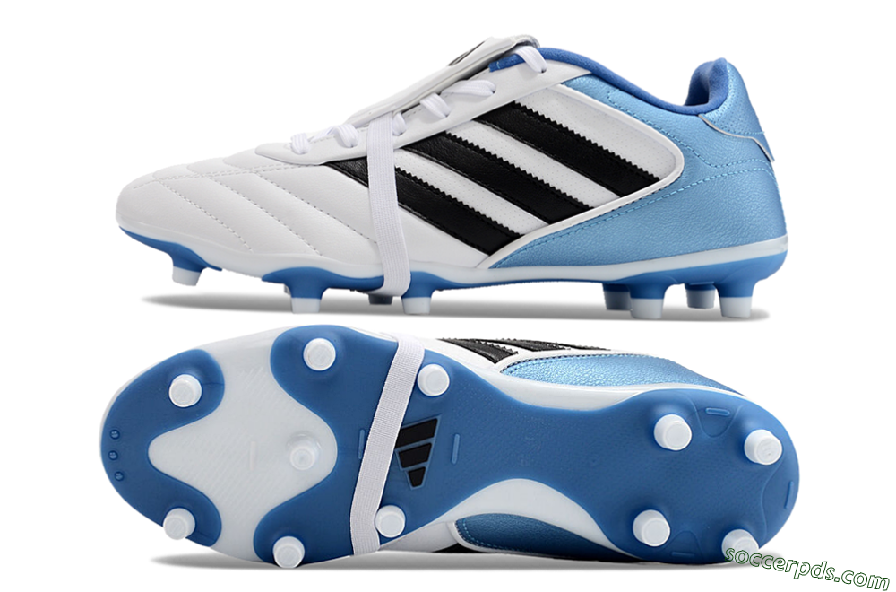 Adidas Copa Gloro 2024 FG Low-Tops Football Boots - White/Black/Blue 0