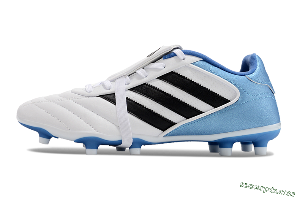 Adidas Copa Gloro 2024 FG Low-Tops Football Boots - White/Black/Blue 2