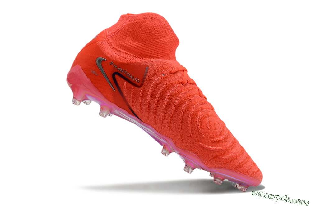 Nike Phantom Luna Elite AG High-Tops Football Boots - Red/Silver/Gold 4