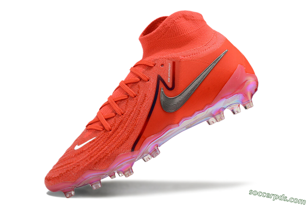 Nike Phantom Luna Elite AG High-Tops Football Boots - Red/Silver/Gold 5