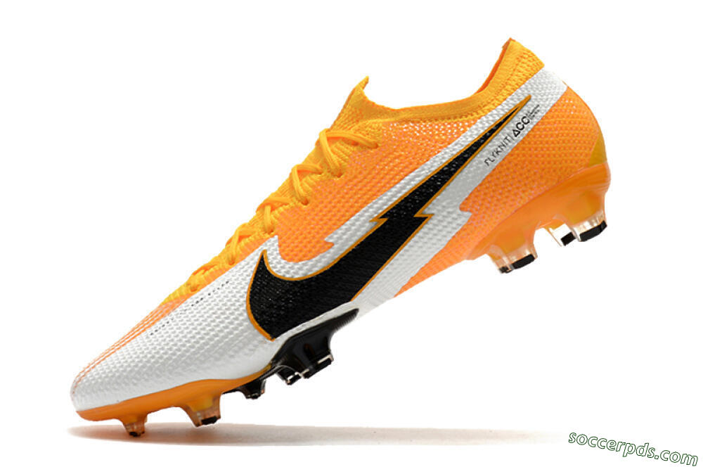 Nike Air Zoom Mercurial Vapor 13 Elite FG Low-Tops Football Boots - Orange/White/Black 8