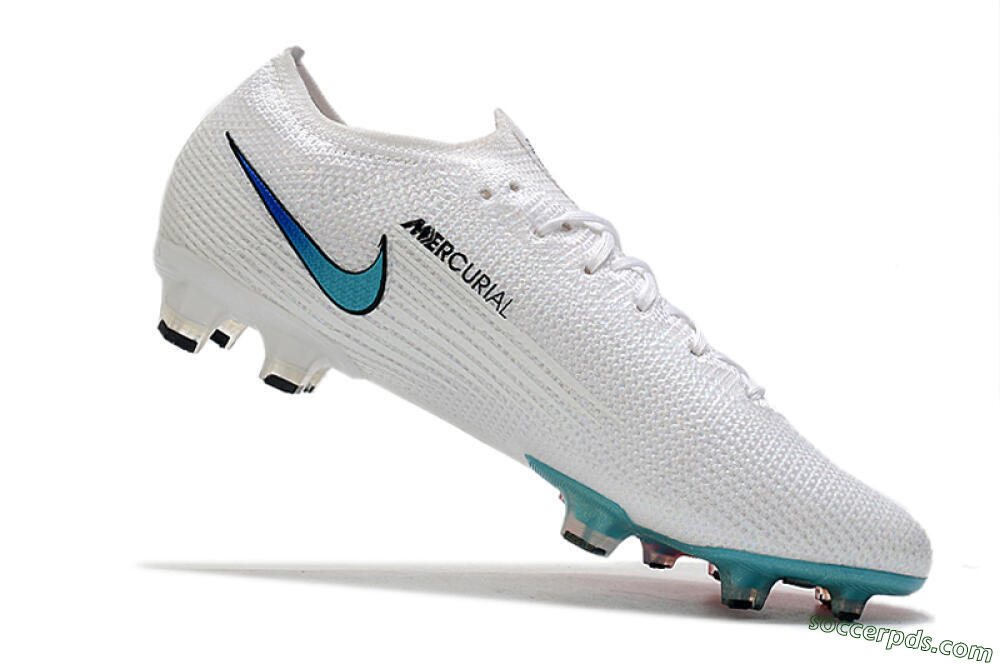 Nike Air Zoom Mercurial Vapor 13 Elite FG Low-Tops Football Boots - White/Red/Blue 7