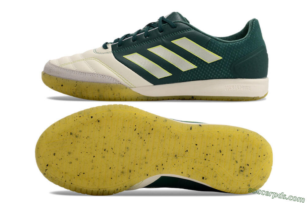 Adidas Top Sala IC Low-Tops Football Shoes - Beige/Grey/Blue/Yellow 0