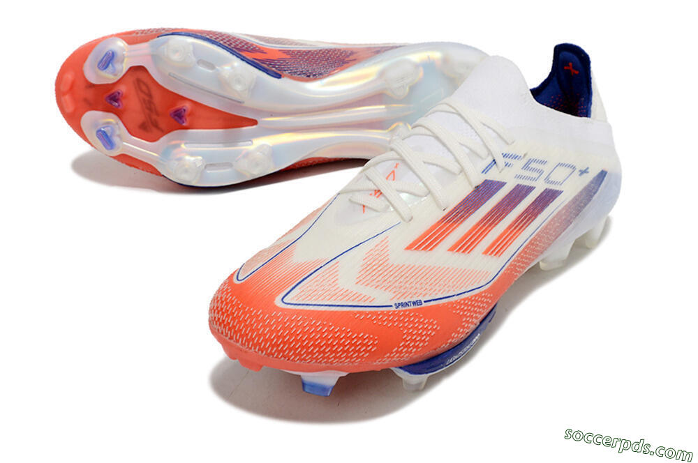 Adidas F50 Adizero FG Low-Tops Football Boots - Red/Blue/White 3