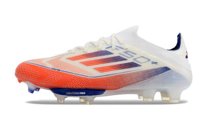 Adidas F50 Adizero FG Low-Tops Football Boots - Red/Blue/White