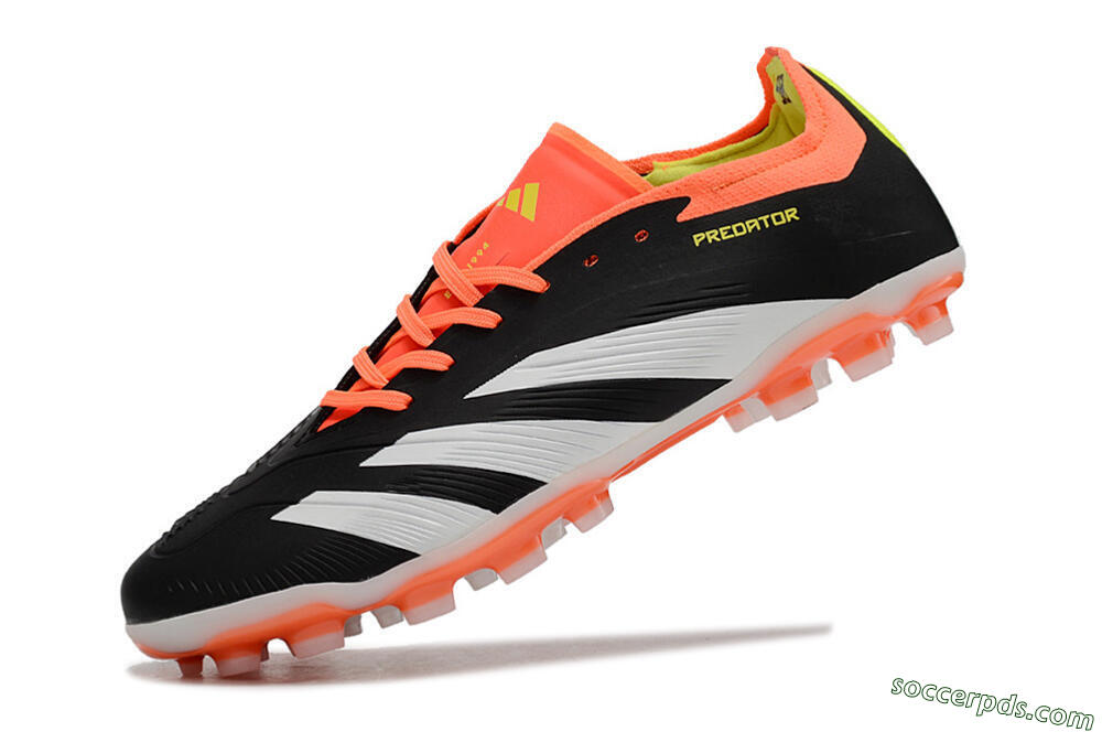 Adidas Predator 24 Elite AG Low-Tops Football Boots - Black/white/Red/Yellow 5