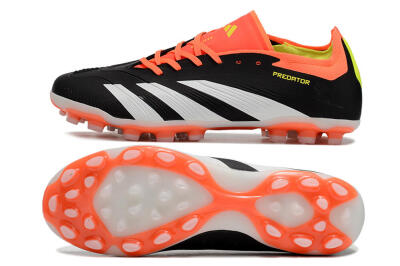 Adidas Predator 24 Elite AG Low-Tops Football Boots - Black/white/Red/Yellow