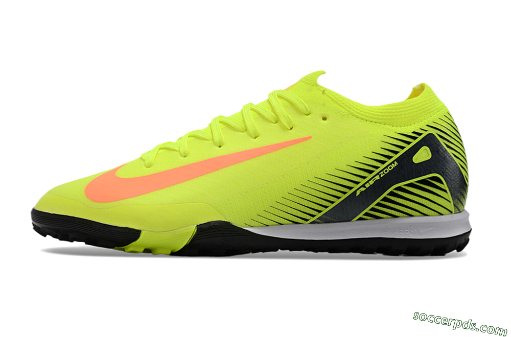Nike Air Zoom Mercurial Vapor 16 Elite TF Low-Tops Football Shoes - Yellow/Red/White 2