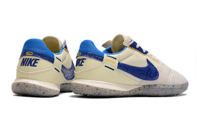 Nike Street Gato IC Low-Tops Football Shoes - Grey/Blue/Yellow