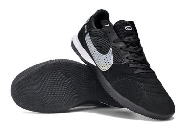 Nike Street Gato IC Low-Tops Football Shoes - Black/White