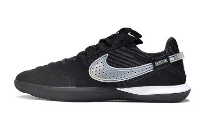 Nike Street Gato IC Low-Tops Football Shoes - Black/White