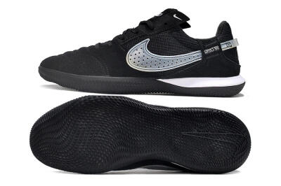 Nike Street Gato IC Low-Tops Football Shoes - Black/White