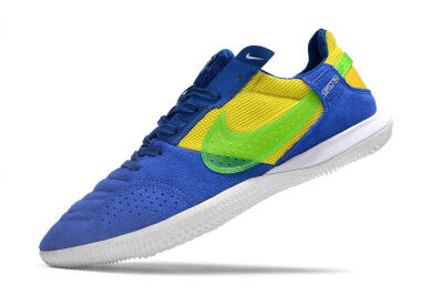 Nike Street Gato IC Low-Tops Football Shoes - Blue/Yellow/White